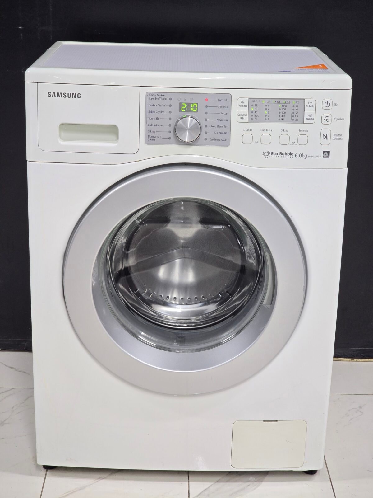 SAMSUNG A+++ ECO BUBBLE 6 KG 1000 DEVİR ÇAMAŞIR MAKİNESİ - Görsel 1