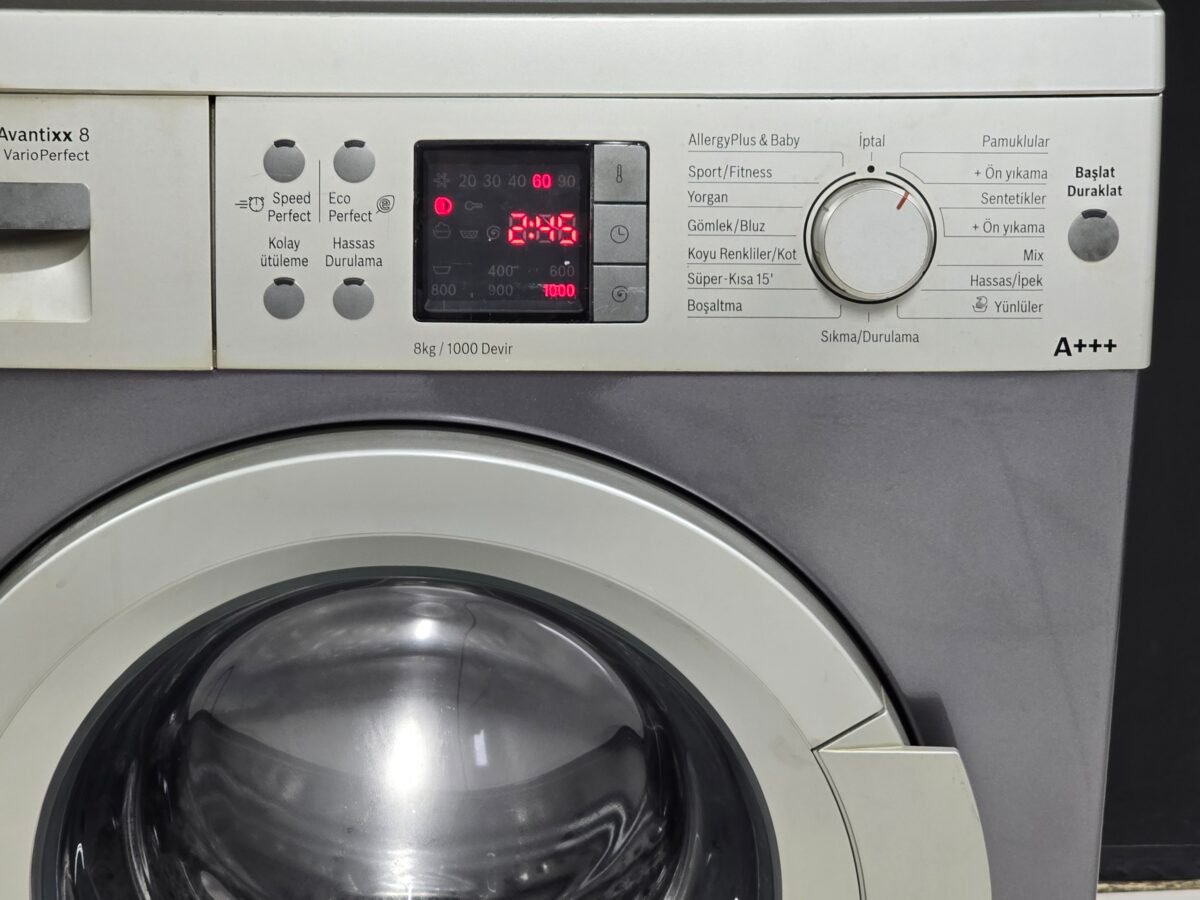 BOSCH AVANTIXX GRİ A+++ 8 KG 1000 DEVİR ÇAMAŞIR MAKİNESİ - Görsel 2