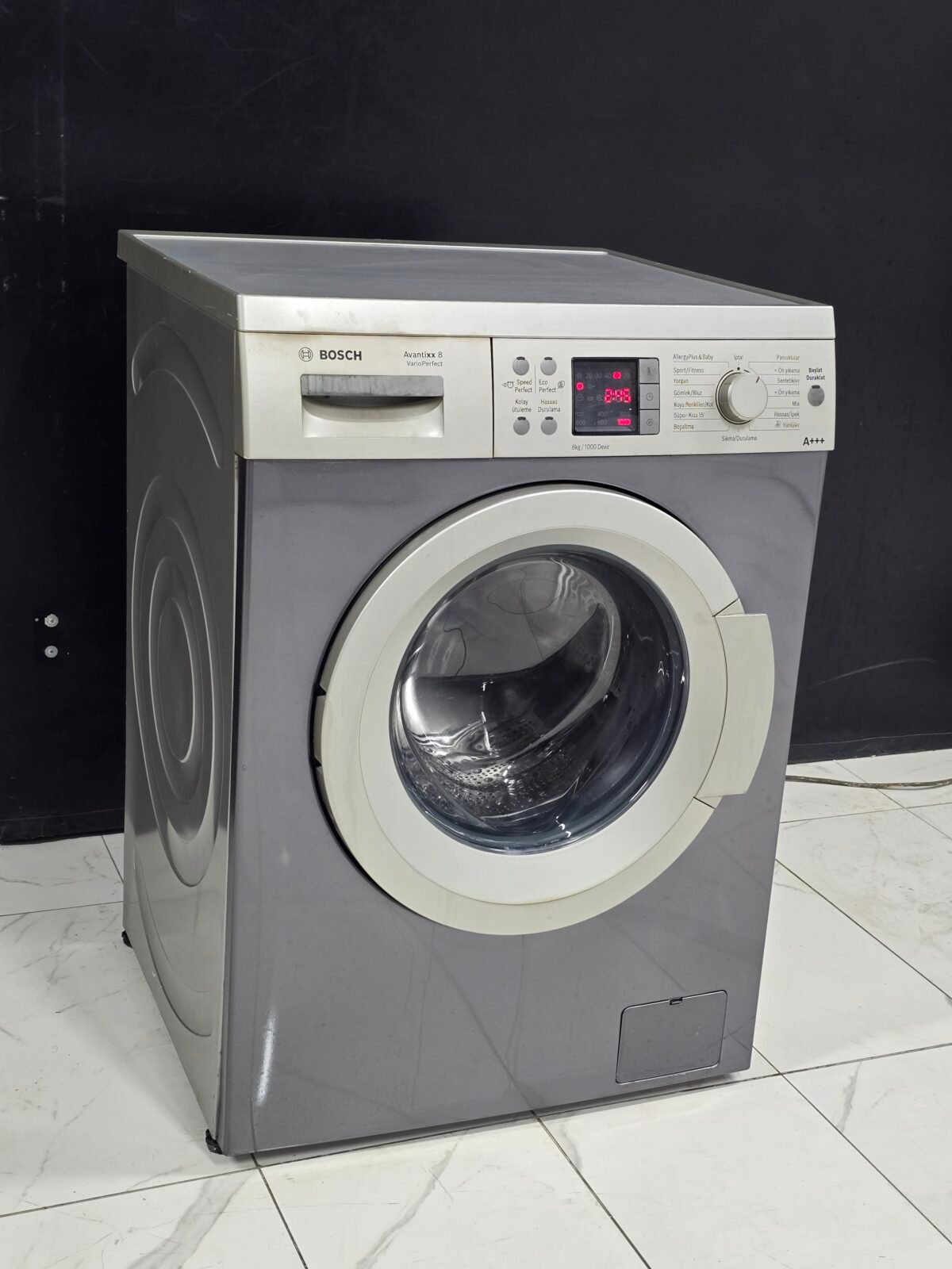 BOSCH AVANTIXX GRİ A+++ 8 KG 1000 DEVİR ÇAMAŞIR MAKİNESİ - Görsel 4