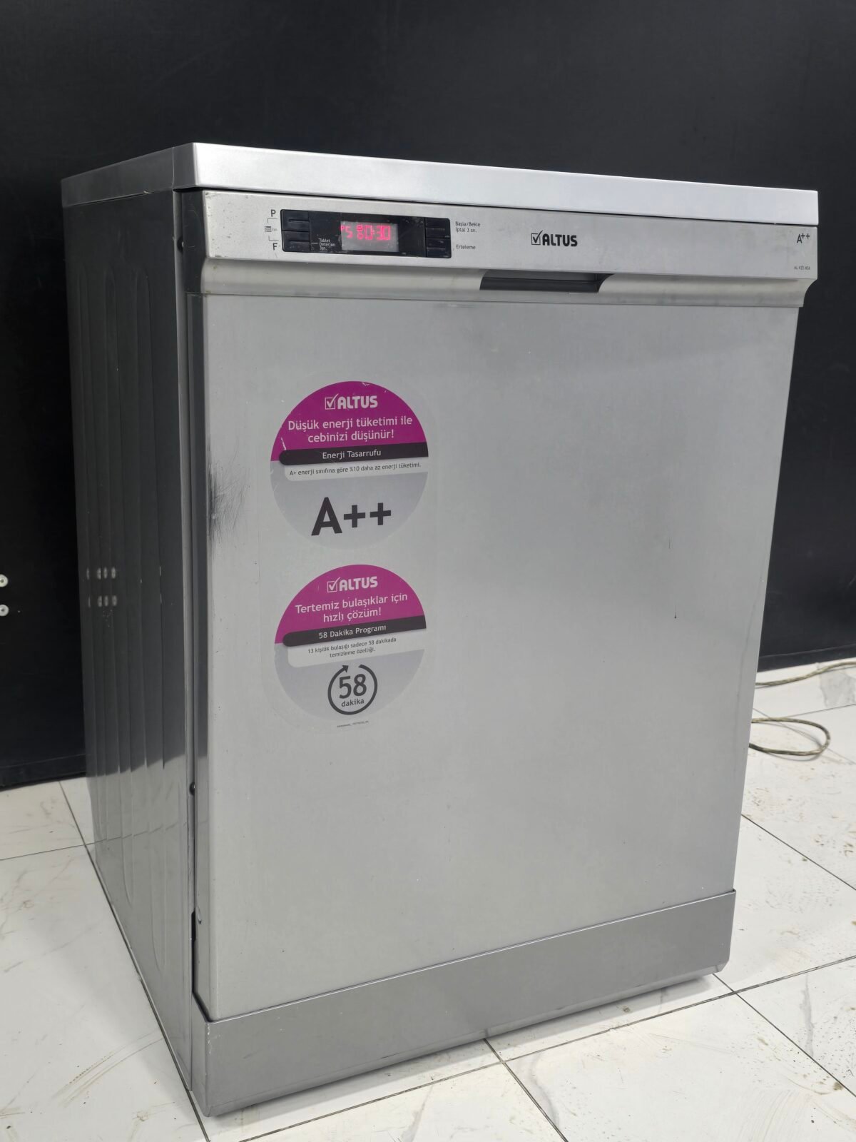 ALTUS A++ GRİ 5 PROGRAMLI BULAŞIK MAKİNESİ - Görsel 4