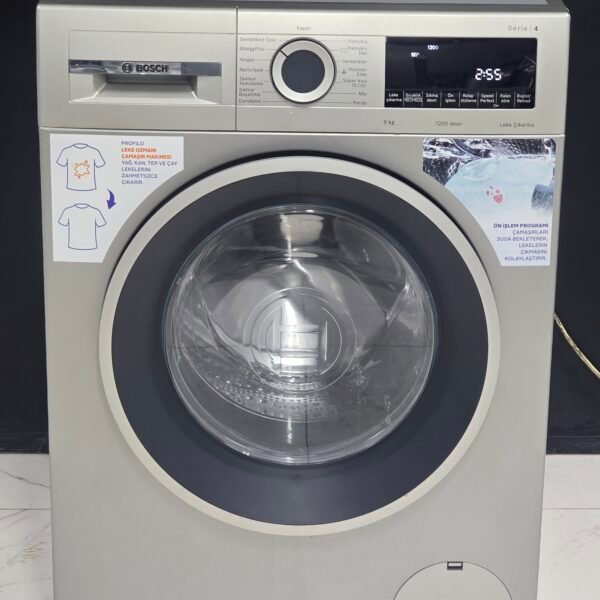 BOSCH SERİ4 INOX A+++ 9 KG 1200 DEVİR ÇAMAŞIR MAKİNESİ