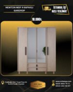 NEWTON MDF 4 KAPAKLI GARDIROP