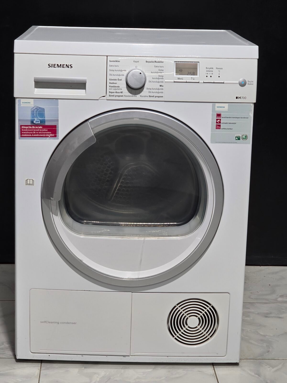 SIEMENS A+ IQ 8 KG YOĞUŞTURMALI KURUTMA MAKİNESİ - Görsel 1