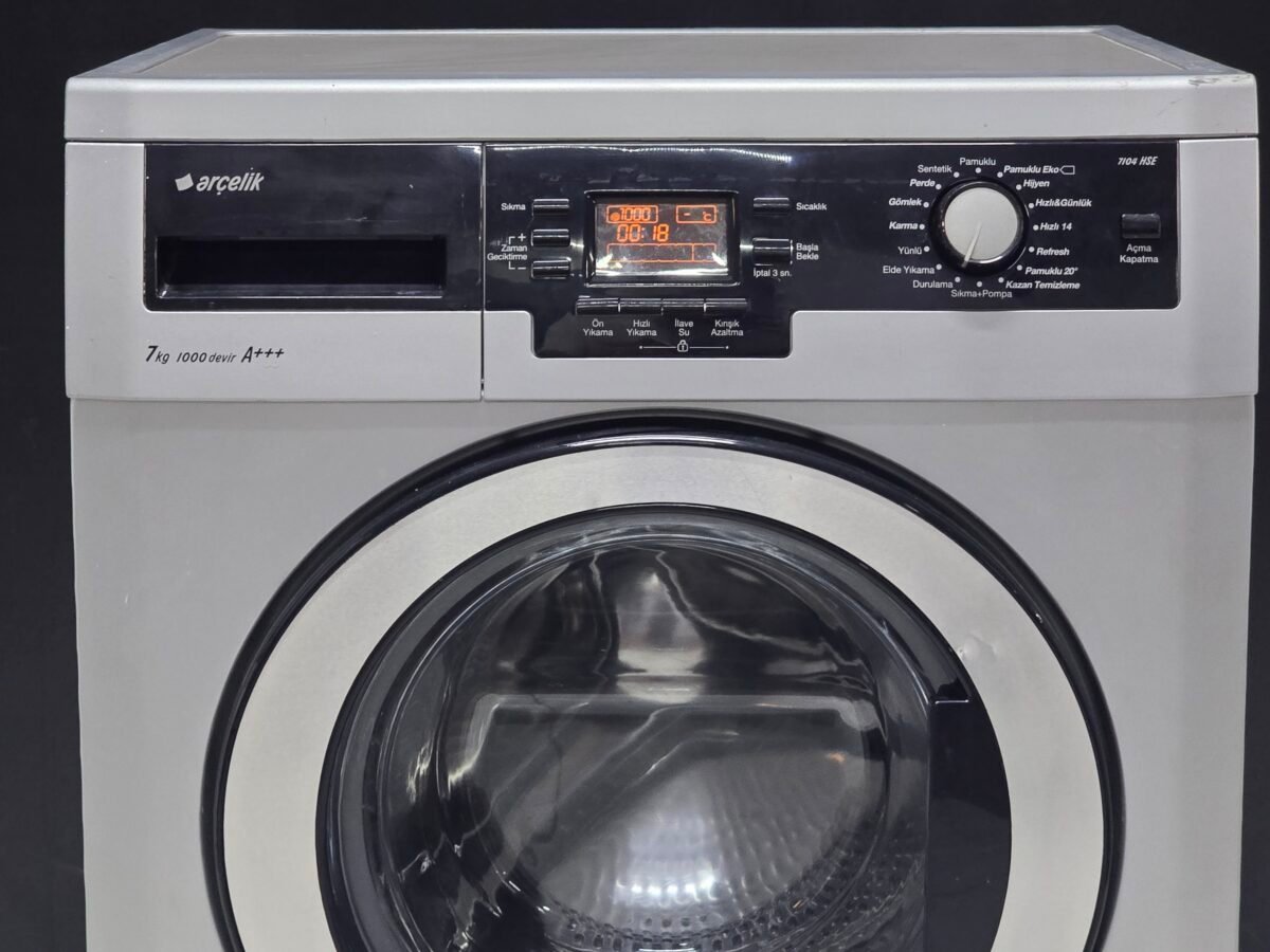 ARÇELİK A+++ GRİ 7 KG 1000 DEVİR ÇAMAŞIR MAKİNESİ - Görsel 2