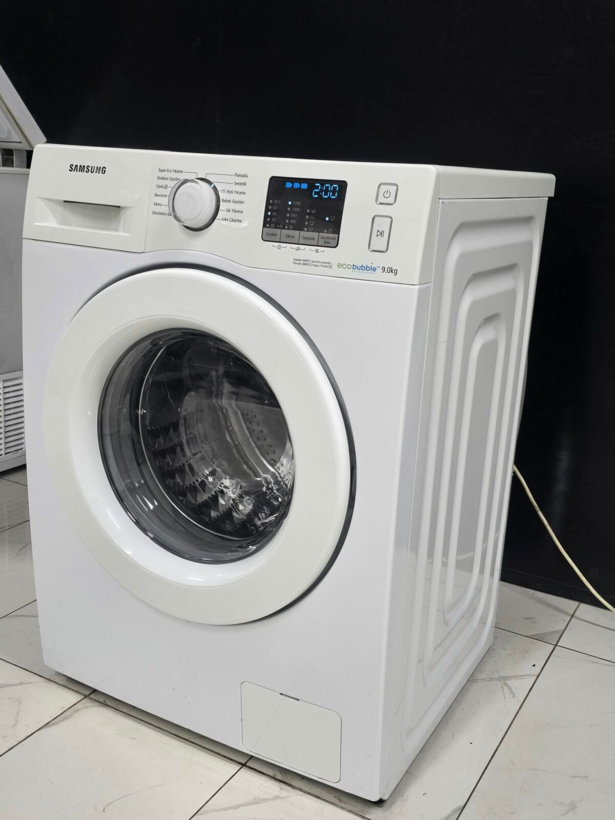 SAMSUNG A++ ECO BUBBLE 9 KG 1200 DEVİR ÇAMAŞIR MAKİNESİ - Görsel 3