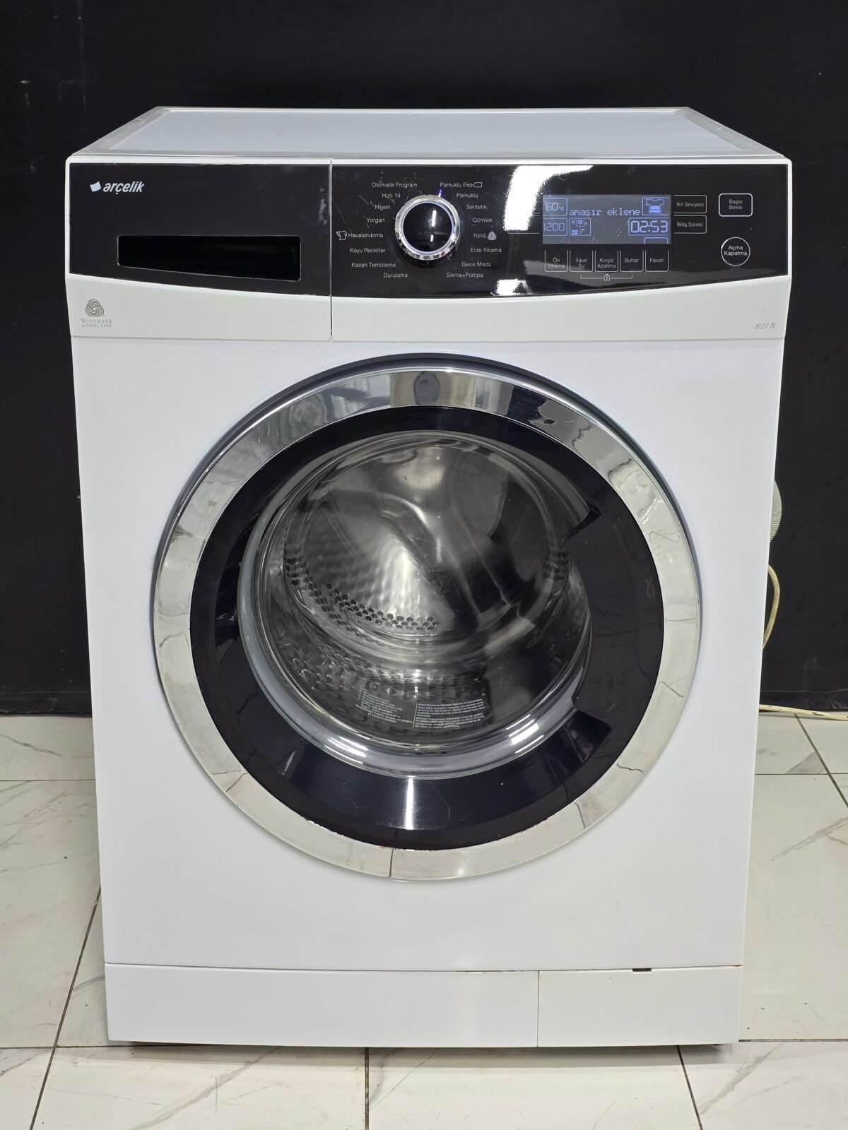 ARÇELİK A+++ IN LOVE SERİ 8 KG 1200 DEVİR ÇAMAŞIR MAKİNESİ - Görsel 1