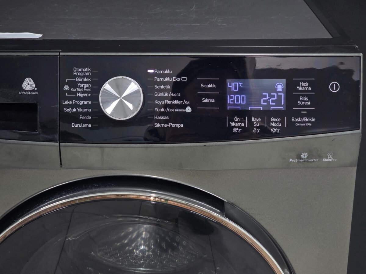 ARÇELİK A+++ ANTRASİT IN LOVE SERİ 9 KG 1200 DEVİR ÇAMAŞIR MAKİNESİ - Görsel 2