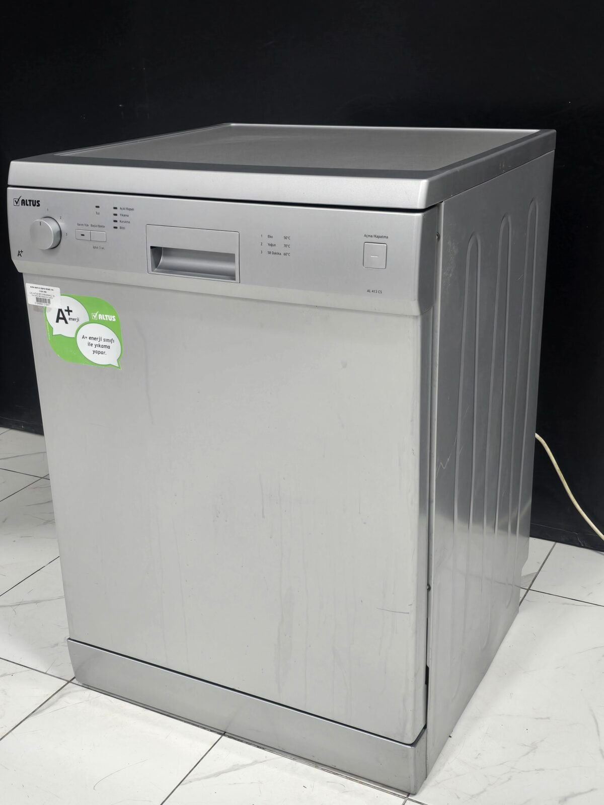 ALTUS A+ GRİ 3 PROGRAMLI BULAŞIK MAKİNESİ - Görsel 3