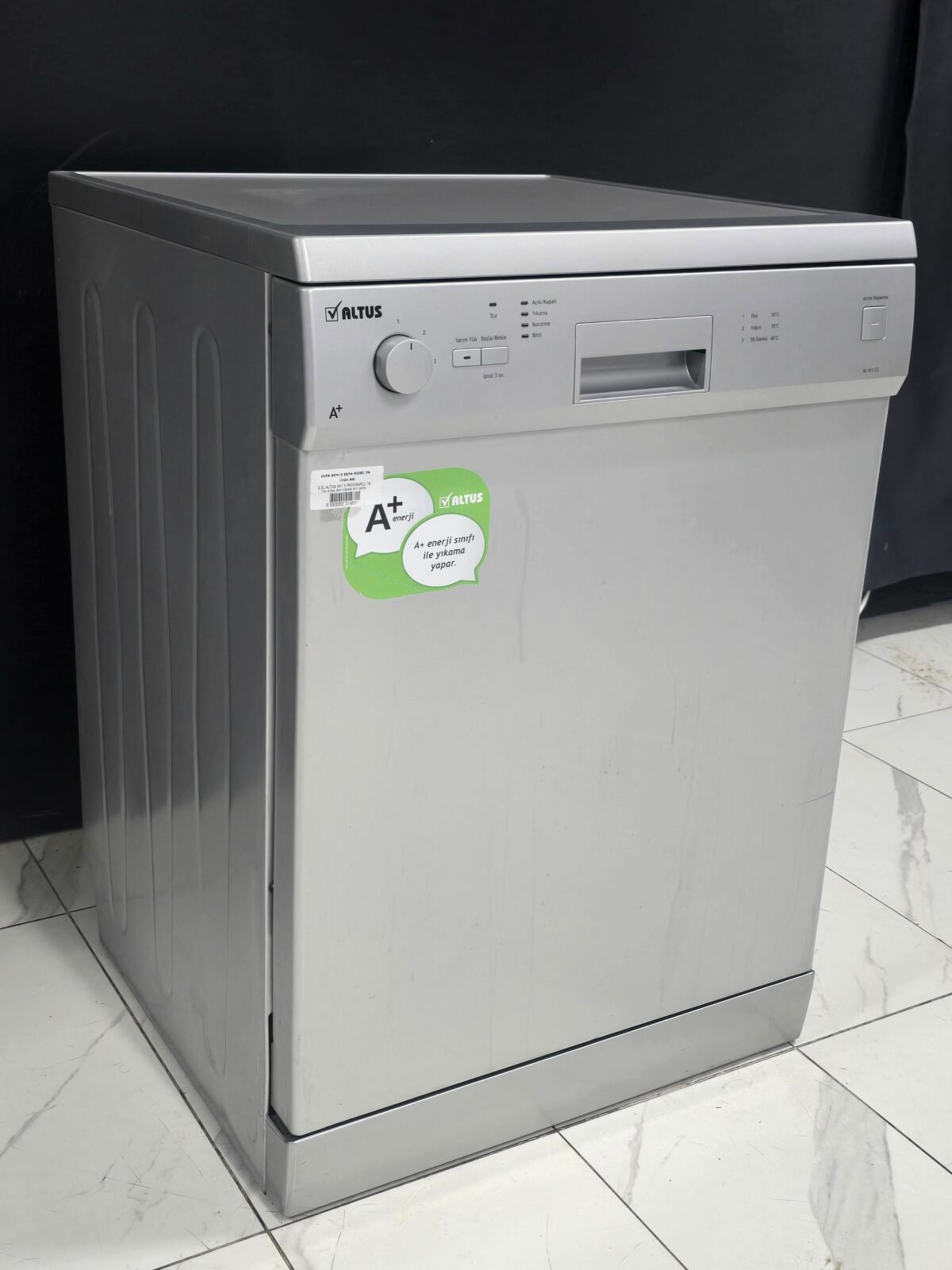 ALTUS A+ GRİ 3 PROGRAMLI BULAŞIK MAKİNESİ - Görsel 4