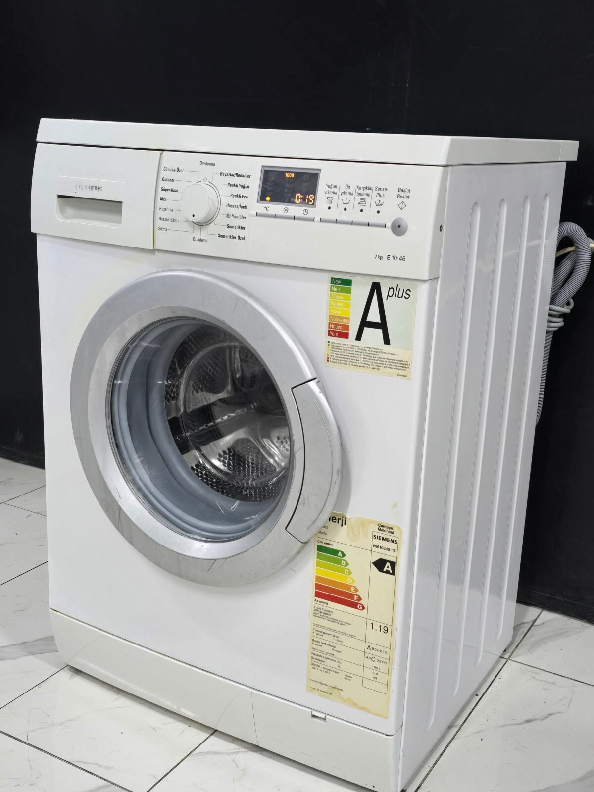 SIEMENS A+ 7 KG 1000 DEVİR ÇAMAŞIR MAKİNESİ - Görsel 3