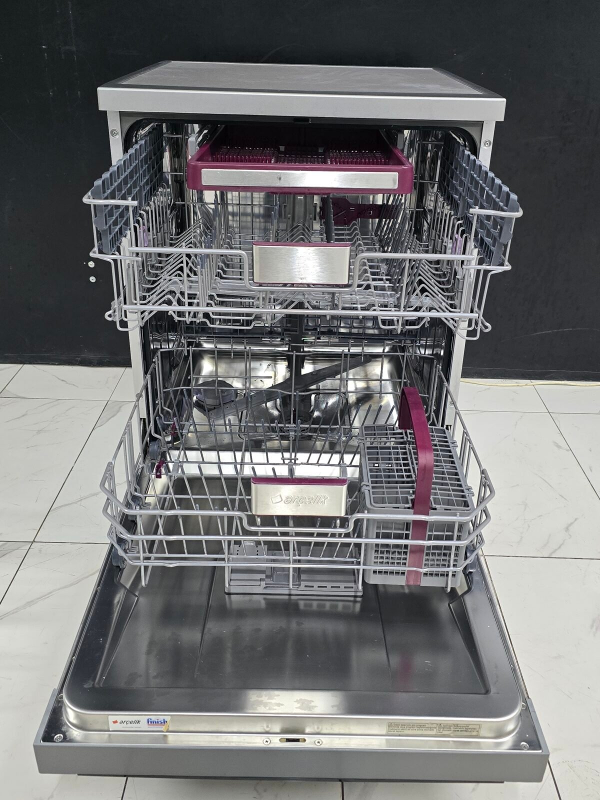 ARÇELİK A+++ INOX PIYANO SERİ 8 PROGRAMLI 3 SEPETLİ BULAŞIK MAKİNESİ - Görsel 2