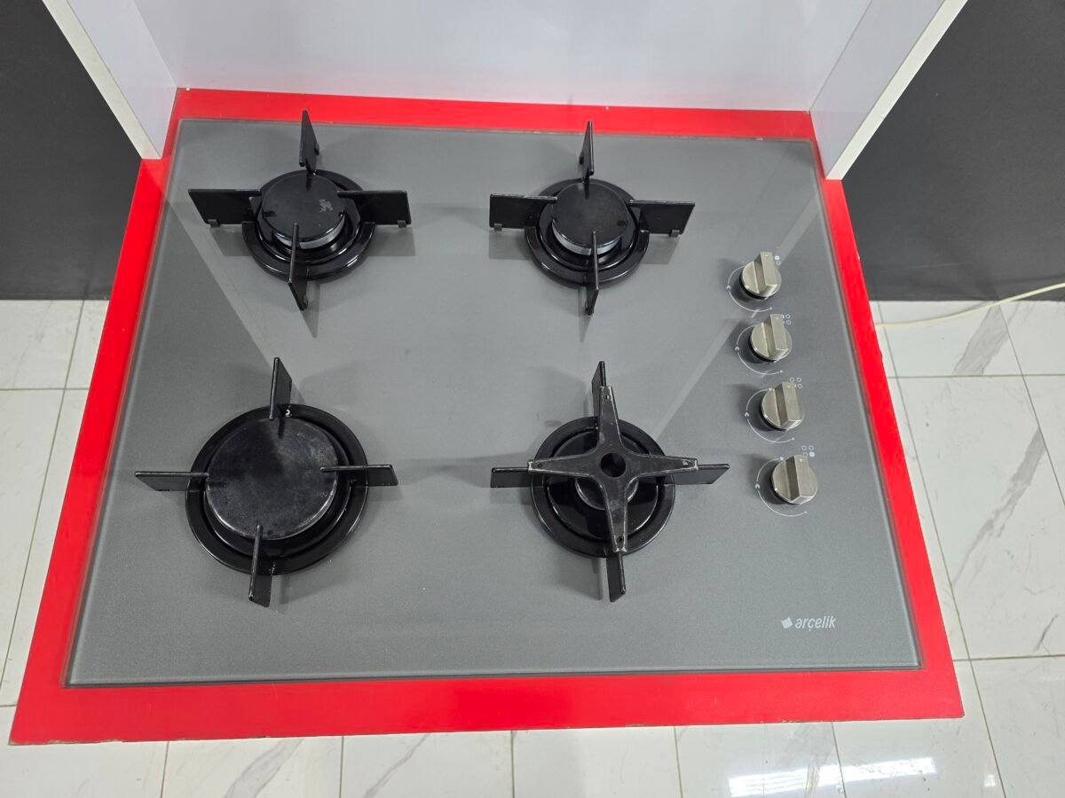 ARÇELİK ANTRASIT CAM YÜZEY ANKASTRE OCAK - Görsel 1