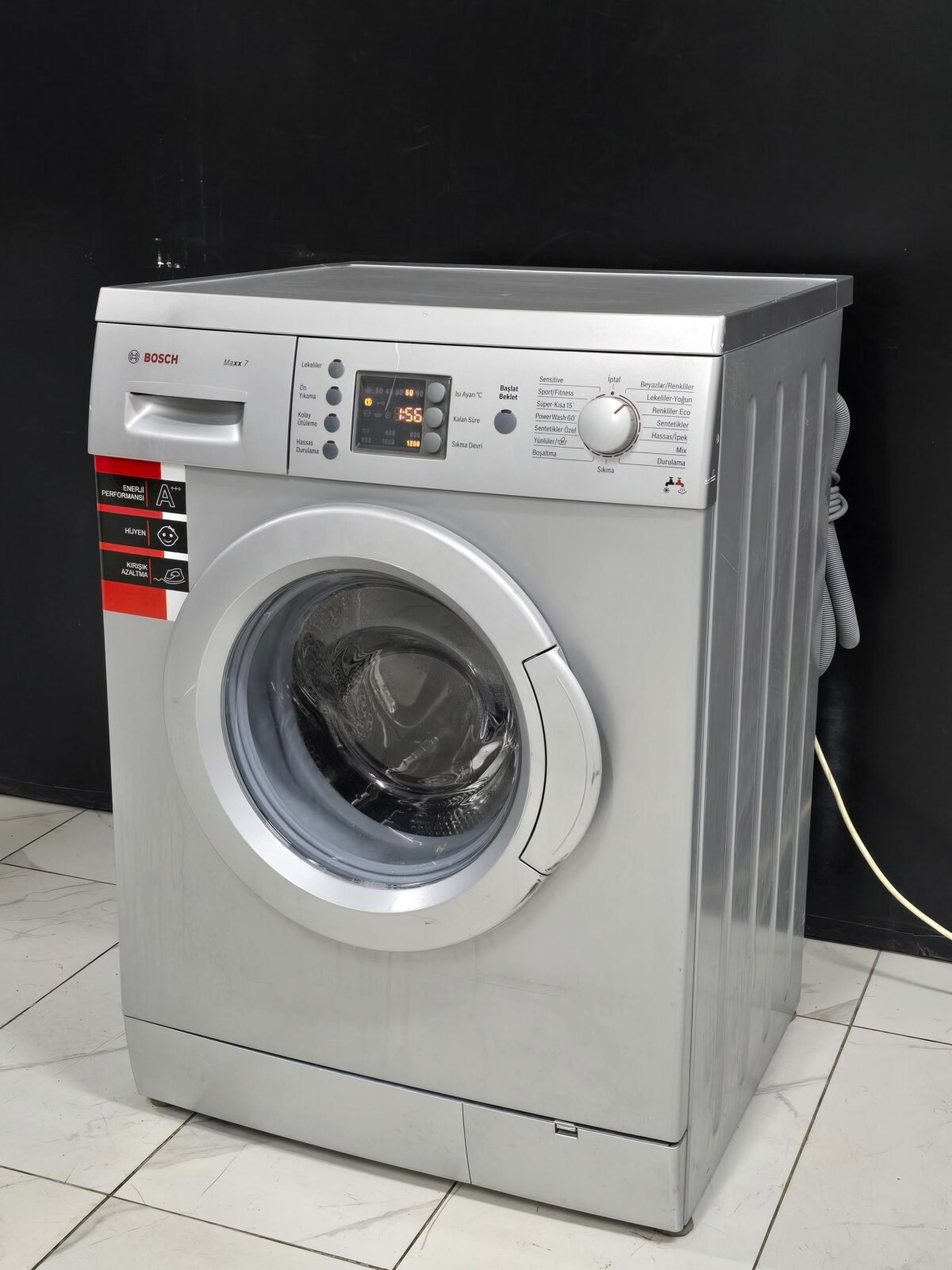 BOSCH MAXX A+++ GRİ 7 KG 1000 DEVİR ÇAMAŞIR MAKİNESİ - Görsel 4