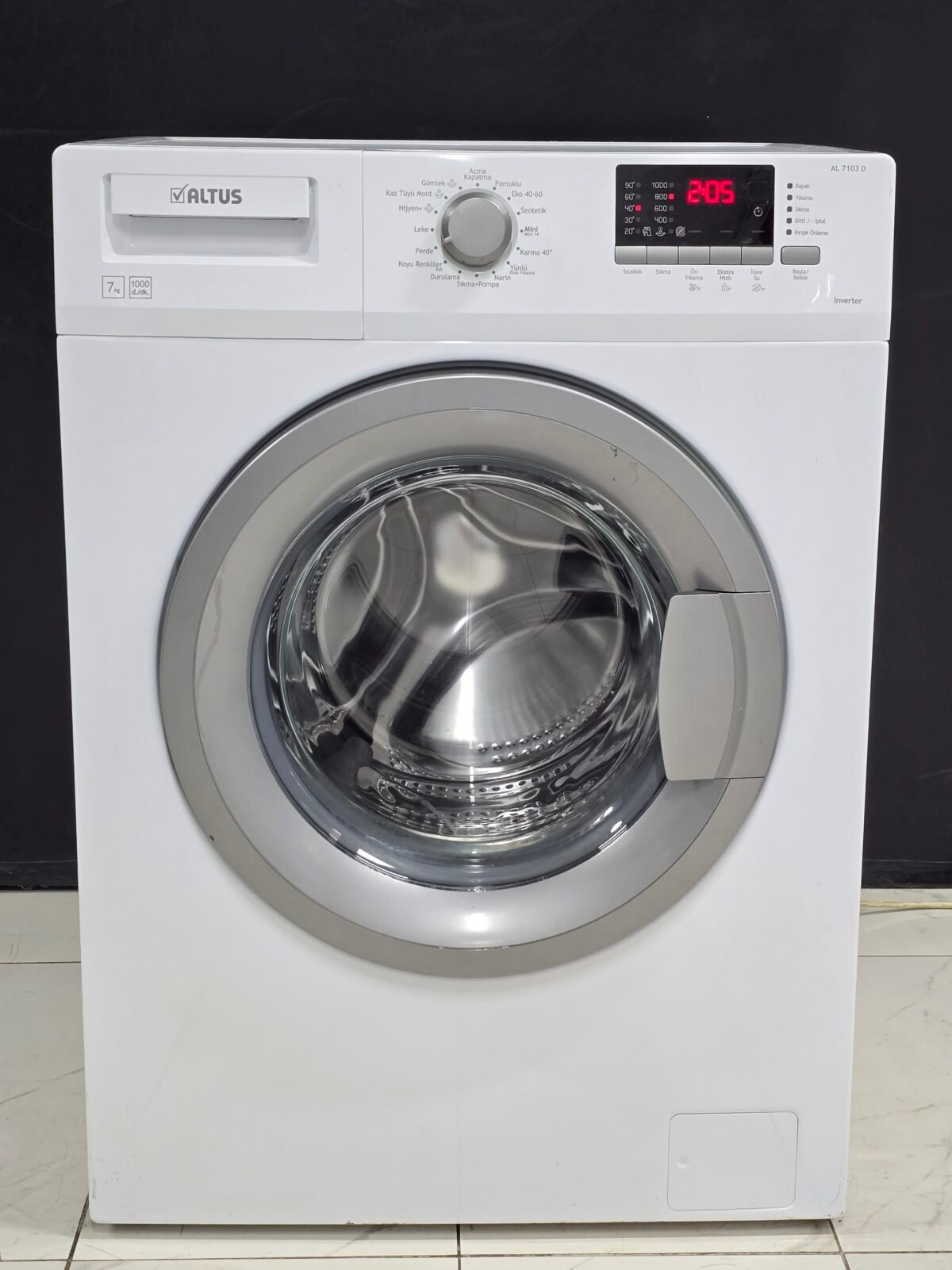 ALTUS A+++ 7 KG 10000 DEVİR ÇAMAŞIR MAKİNESİ - Görsel 1