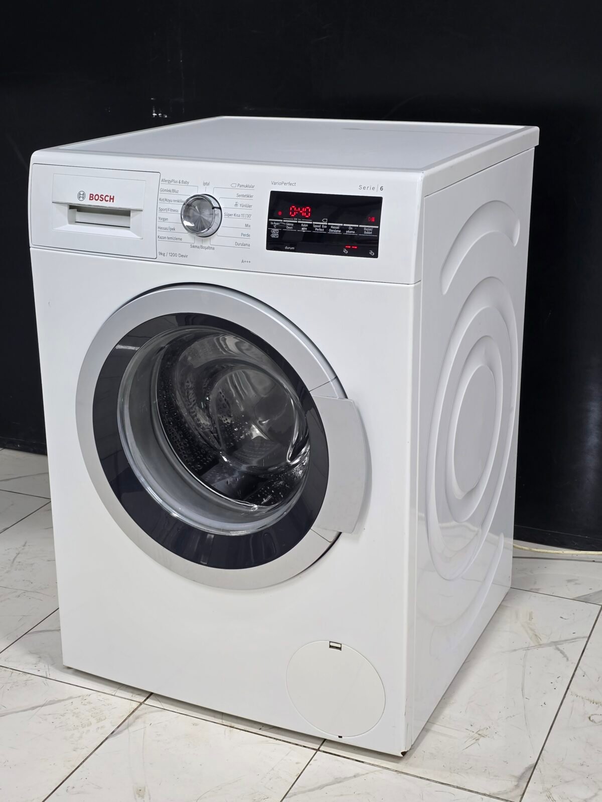 BOSCH A+++ SERİ 6 9 KG 1200 DEVİR ÇAMAŞIR MAKİNESİ - Görsel 3
