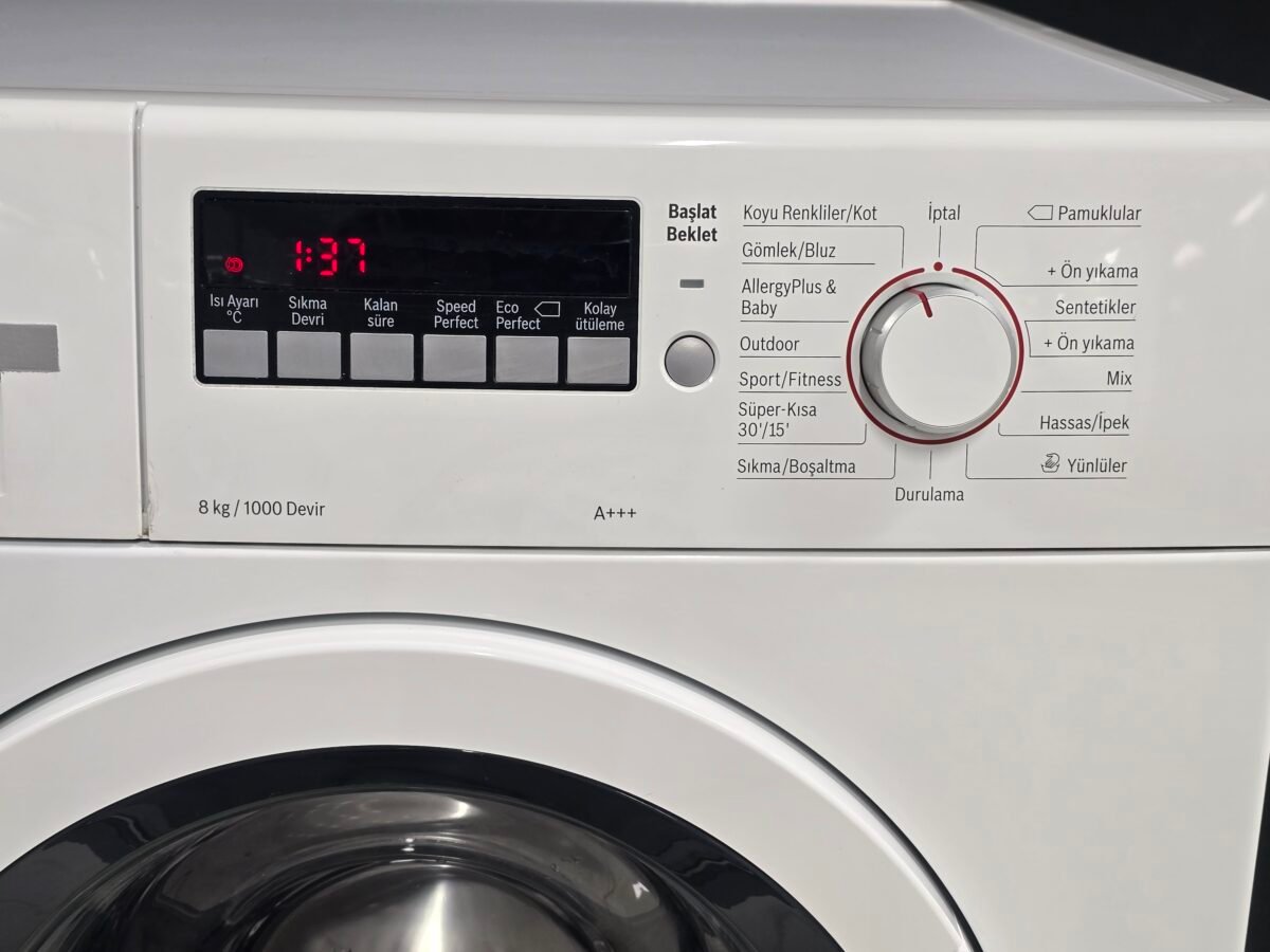 BOSCH A+++ SERİ4 MODEL 8 KG 1000 DEVİR ÇAMAŞIR MAKİNESİ - Görsel 2