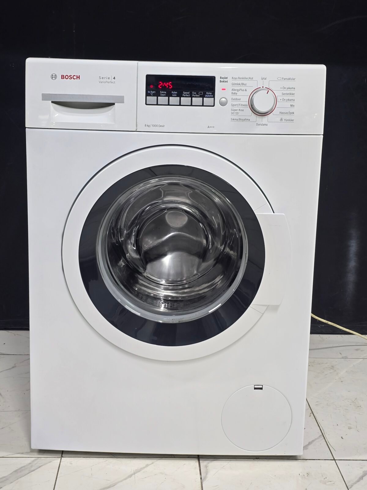 BOSCH A+++ SERİ4 MODEL 8 KG 1000 DEVİR ÇAMAŞIR MAKİNESİ - Görsel 1