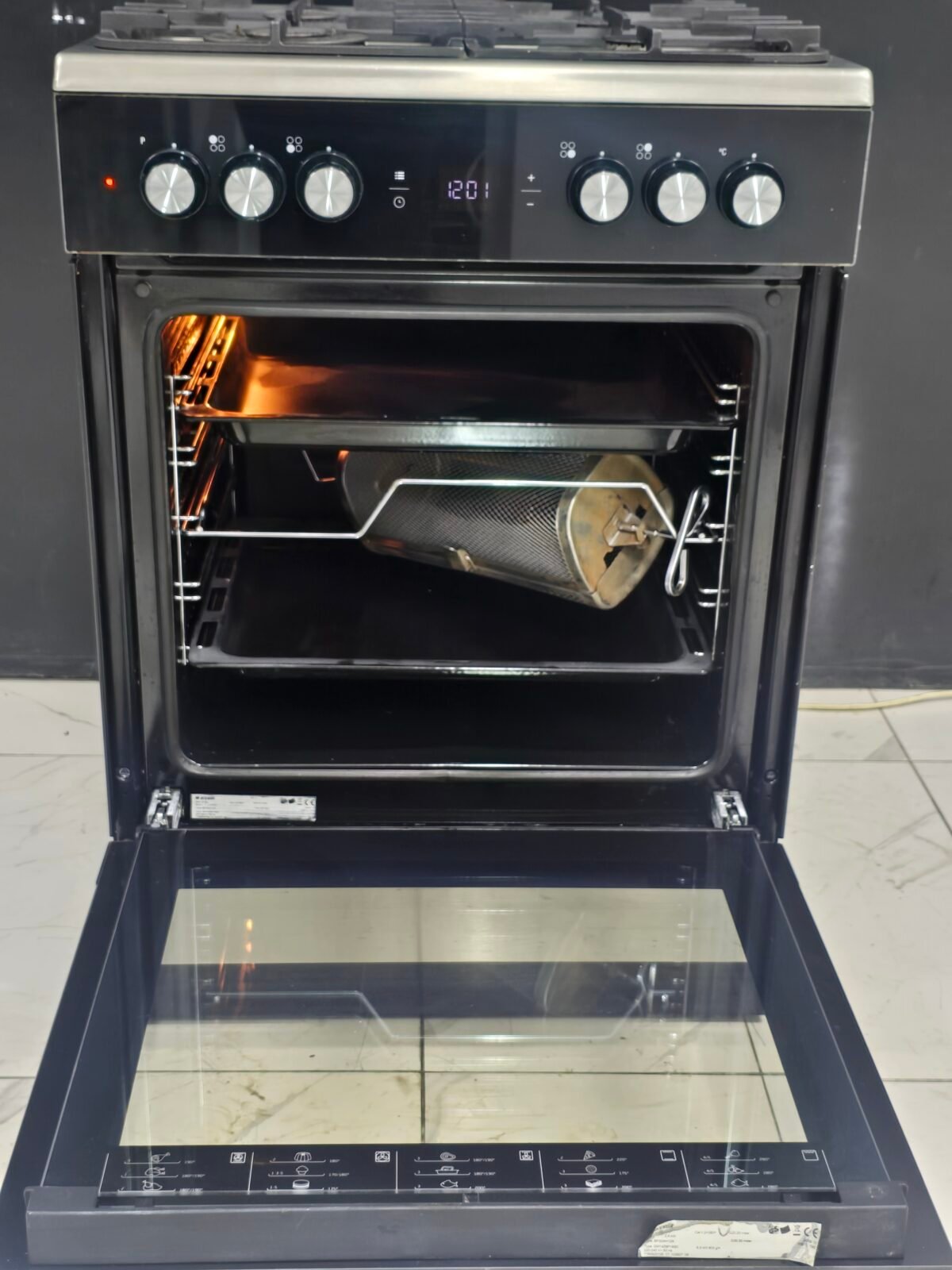 ARÇELİK INOX TAM BOY OCAKLI FIRIN - Görsel 5