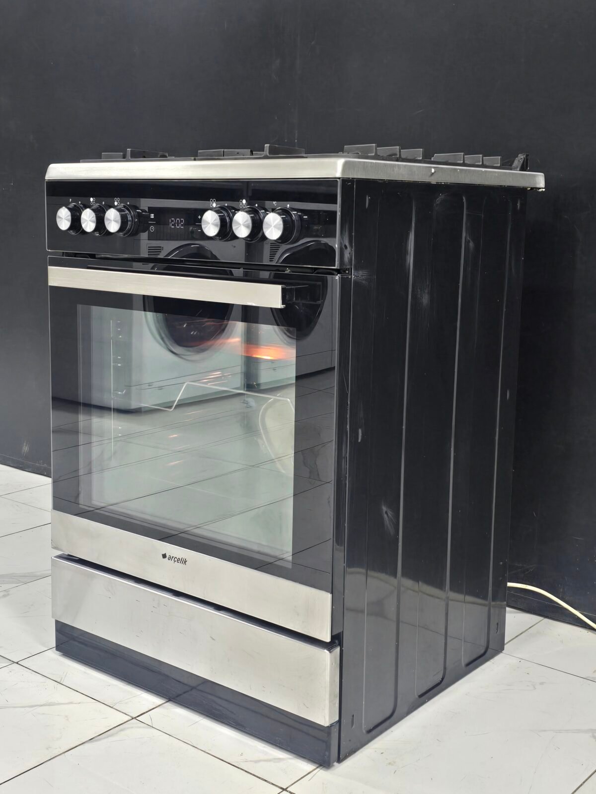 ARÇELİK INOX TAM BOY OCAKLI FIRIN - Görsel 3