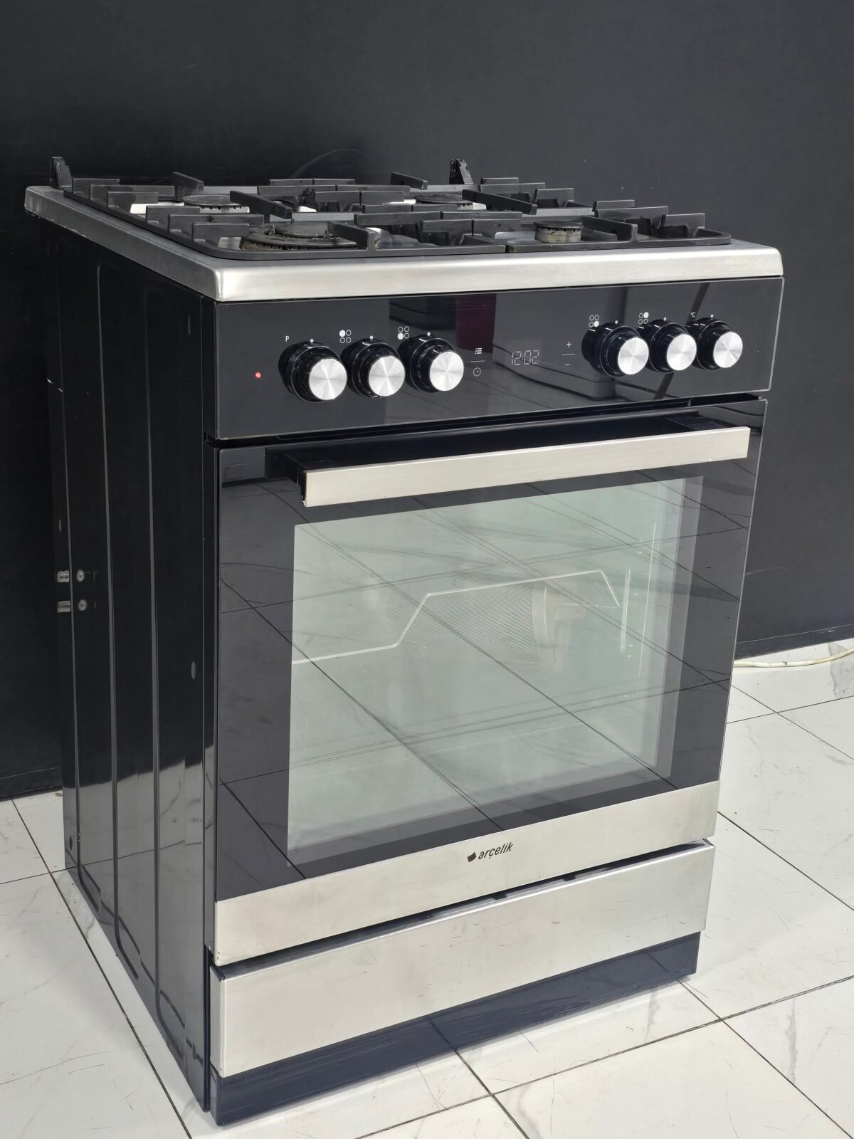 ARÇELİK INOX TAM BOY OCAKLI FIRIN - Görsel 4