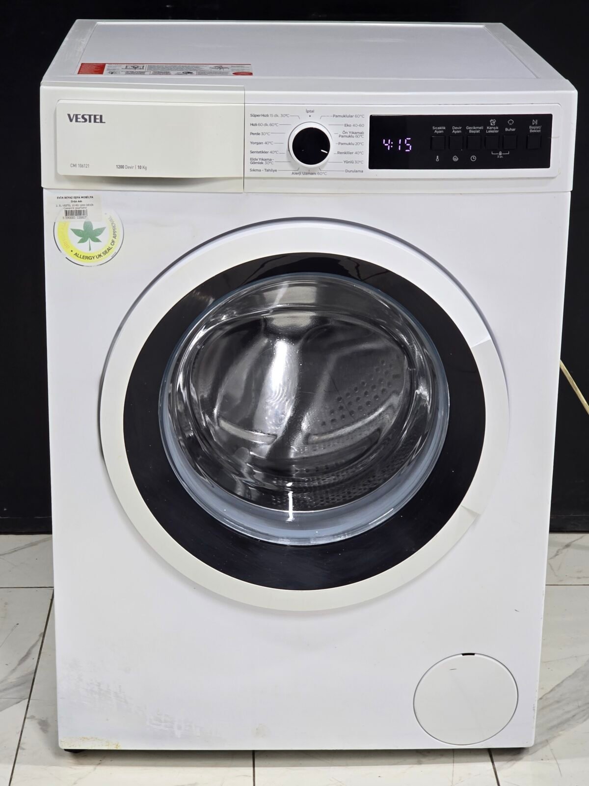 VESTEL A+++ 10 KG 1200 DEVİR ÇAMAŞIR MAKİNESİ - Görsel 1